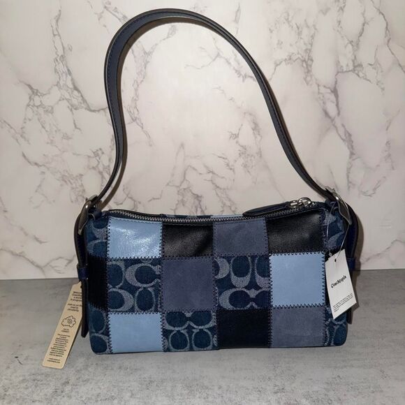 Coach Handbags - Coach Women's Blue and Navy Bag
